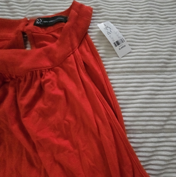 New York & Company Red/Orange Romper Size XL NWT - Picture 6 of 8